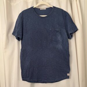 NWOT- Marine Layer Blue Crewneck Pocket T-Shirt for Men